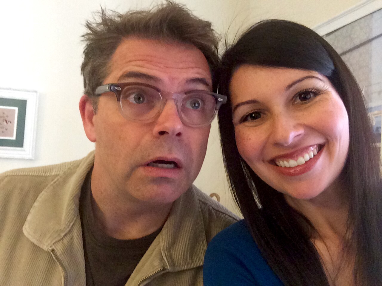Dana Gould with attractive, Wife Sue Naegle 